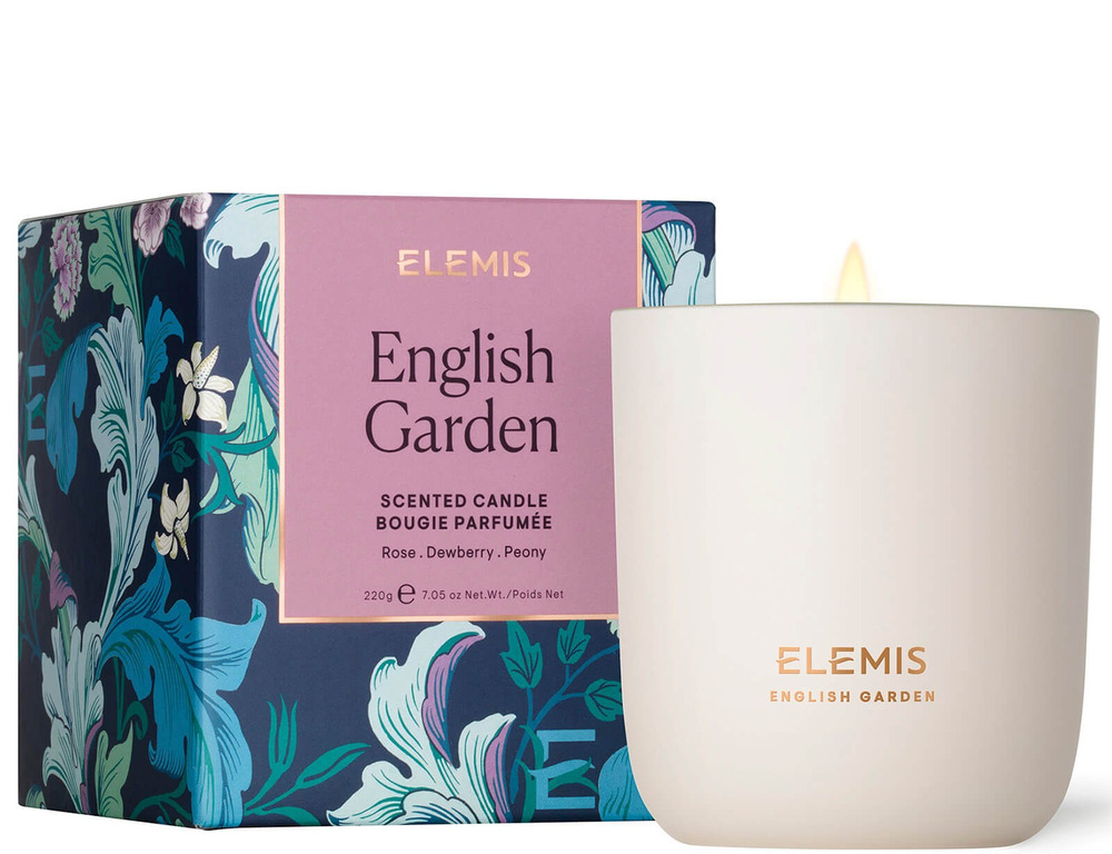 Elemis English Garden Rose Dowberry Peony Scented Candle 7.05 Ounce